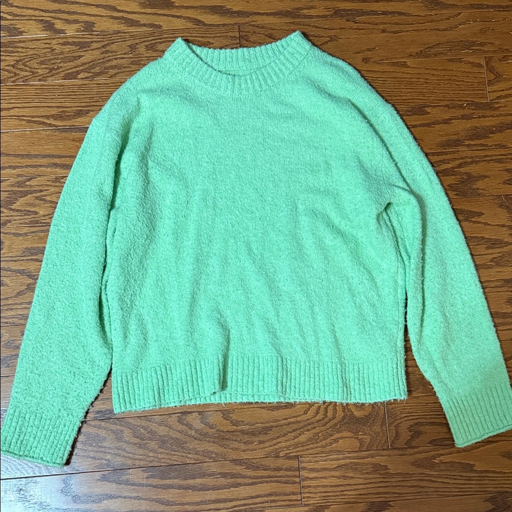 American Eagle Outfitters Mint Green Crew Neck Sweater